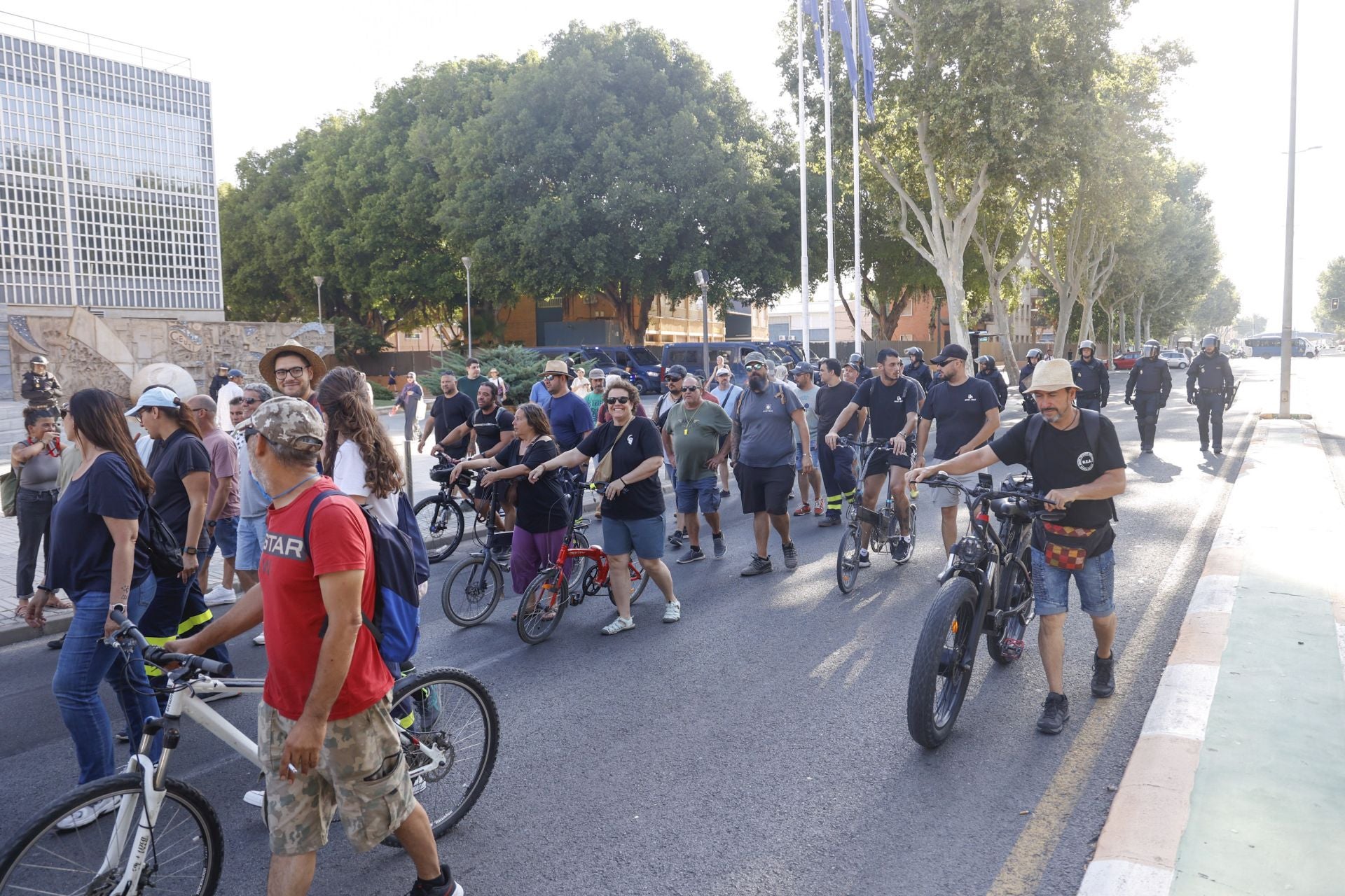 La manifestación de los trabajadores de Navantia, en imágenes