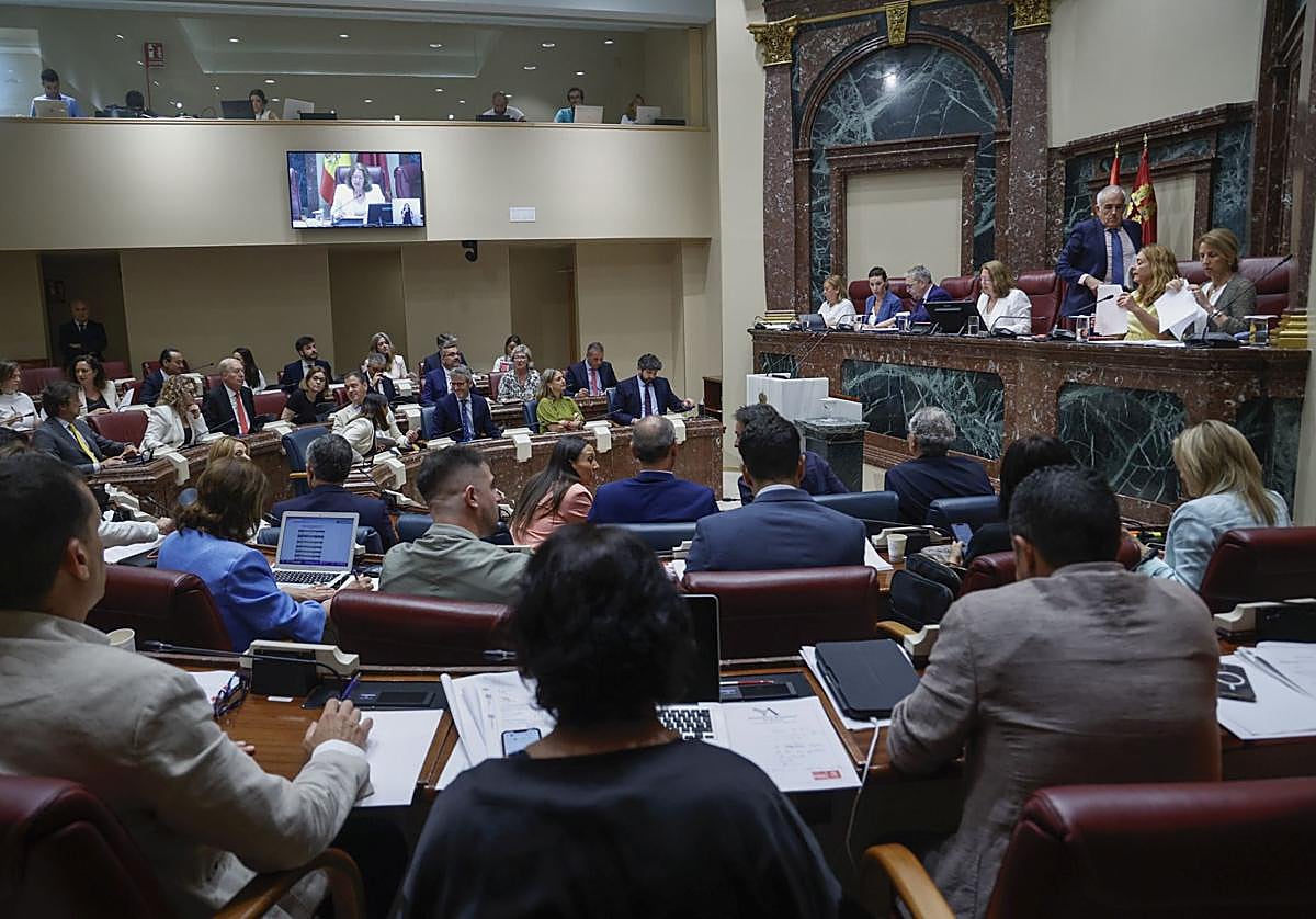 El Pleno de la Asamblea Regional, este jueves.
