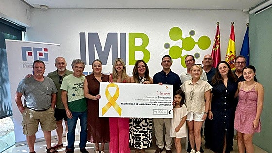 T-elevamos entrega 14.000 euros al IMIB tras recorrer 300 kilómetros para ayudar a la infancia