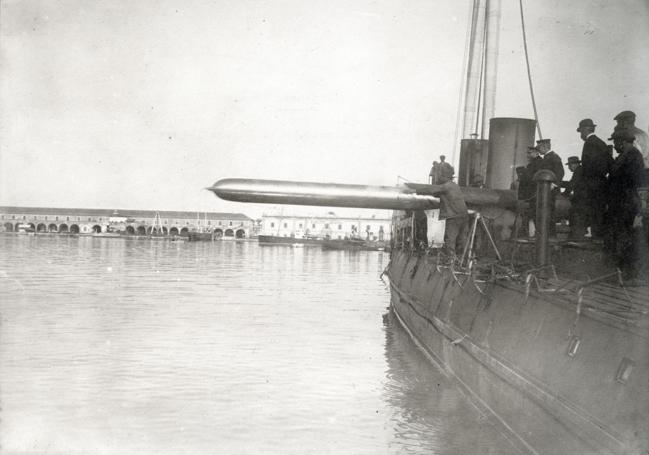 Torpedero número 4. Pruebas de lanzamiento, 16-11-1912.