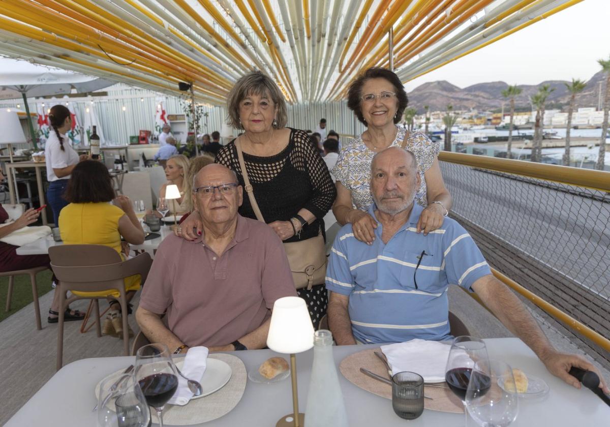 Juan Antonio Mercader, Lola Rodríguez, José Antonio García y María José López.