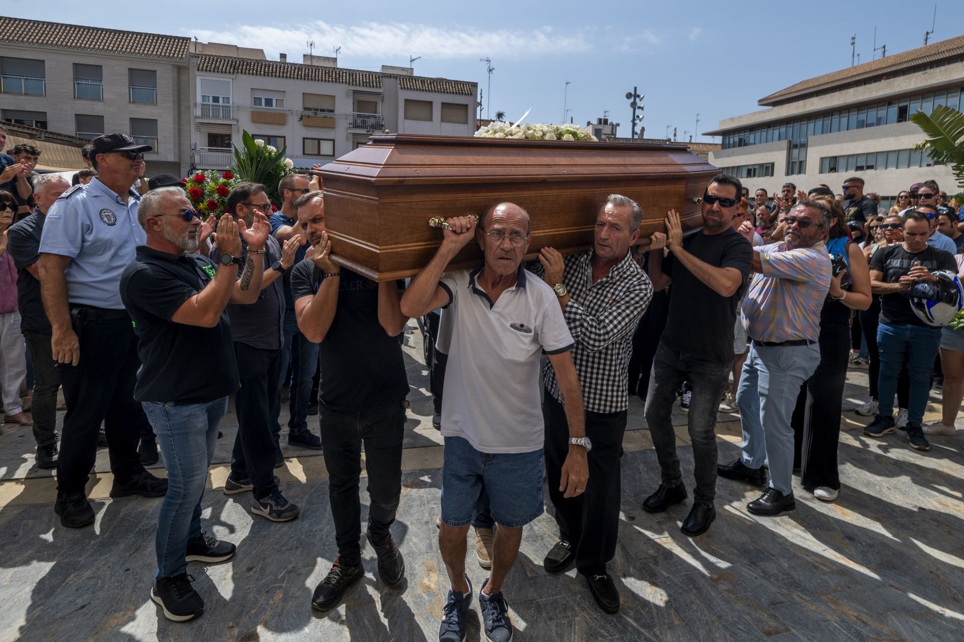 El último adiós de San Javier al piloto Borja Gómez, en imágenes