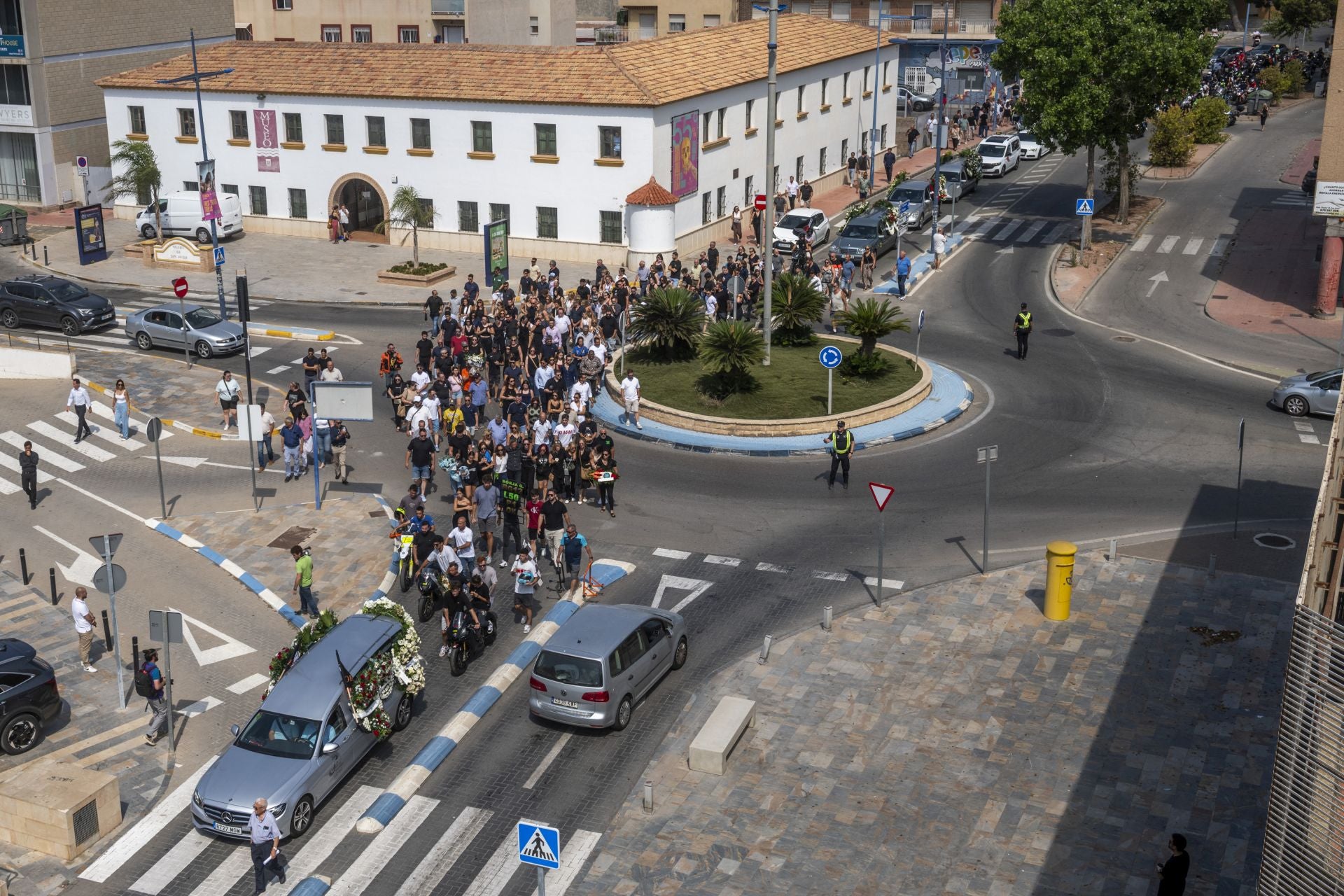 El último adiós de San Javier al piloto Borja Gómez, en imágenes