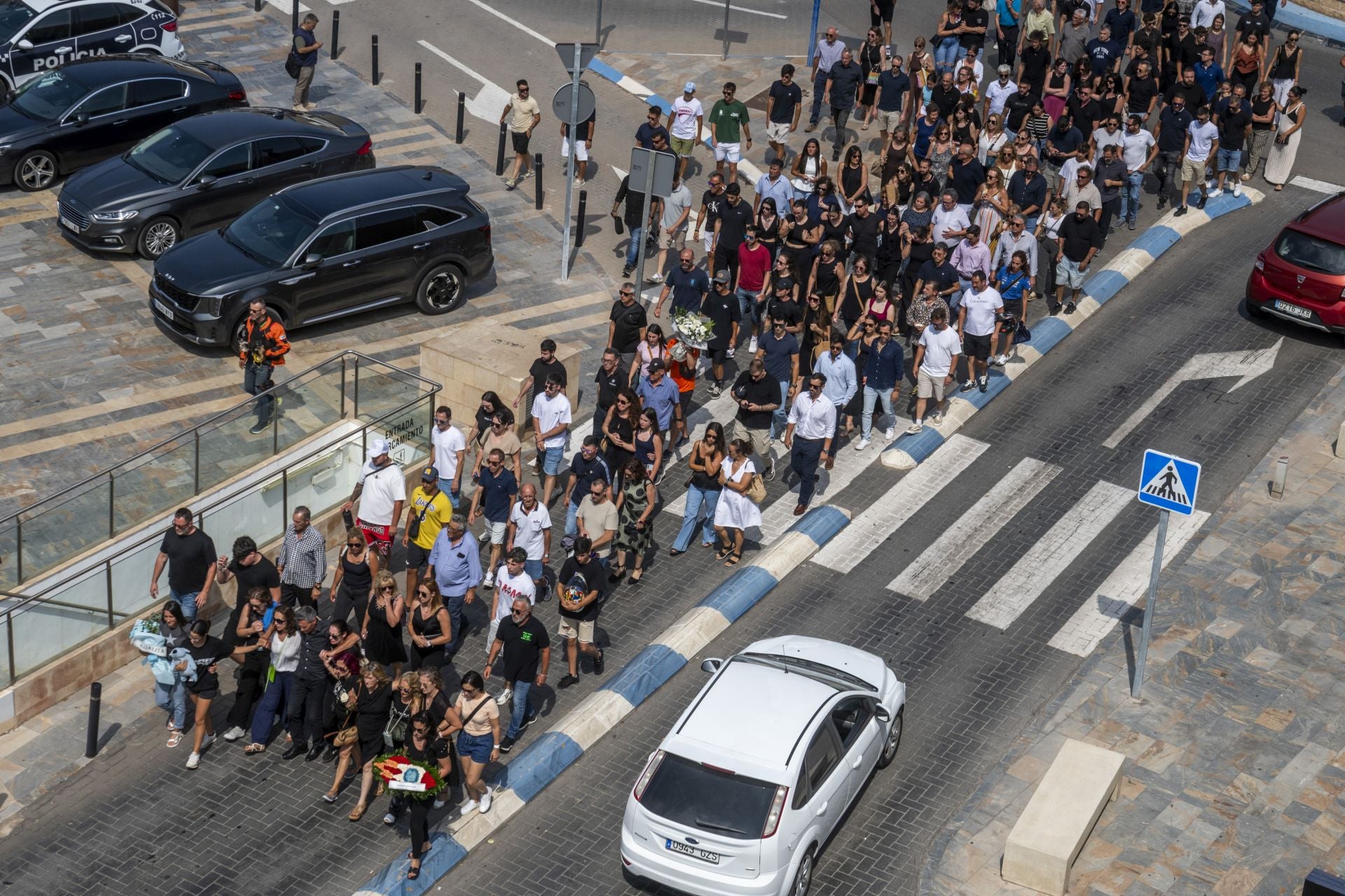 El último adiós de San Javier al piloto Borja Gómez, en imágenes