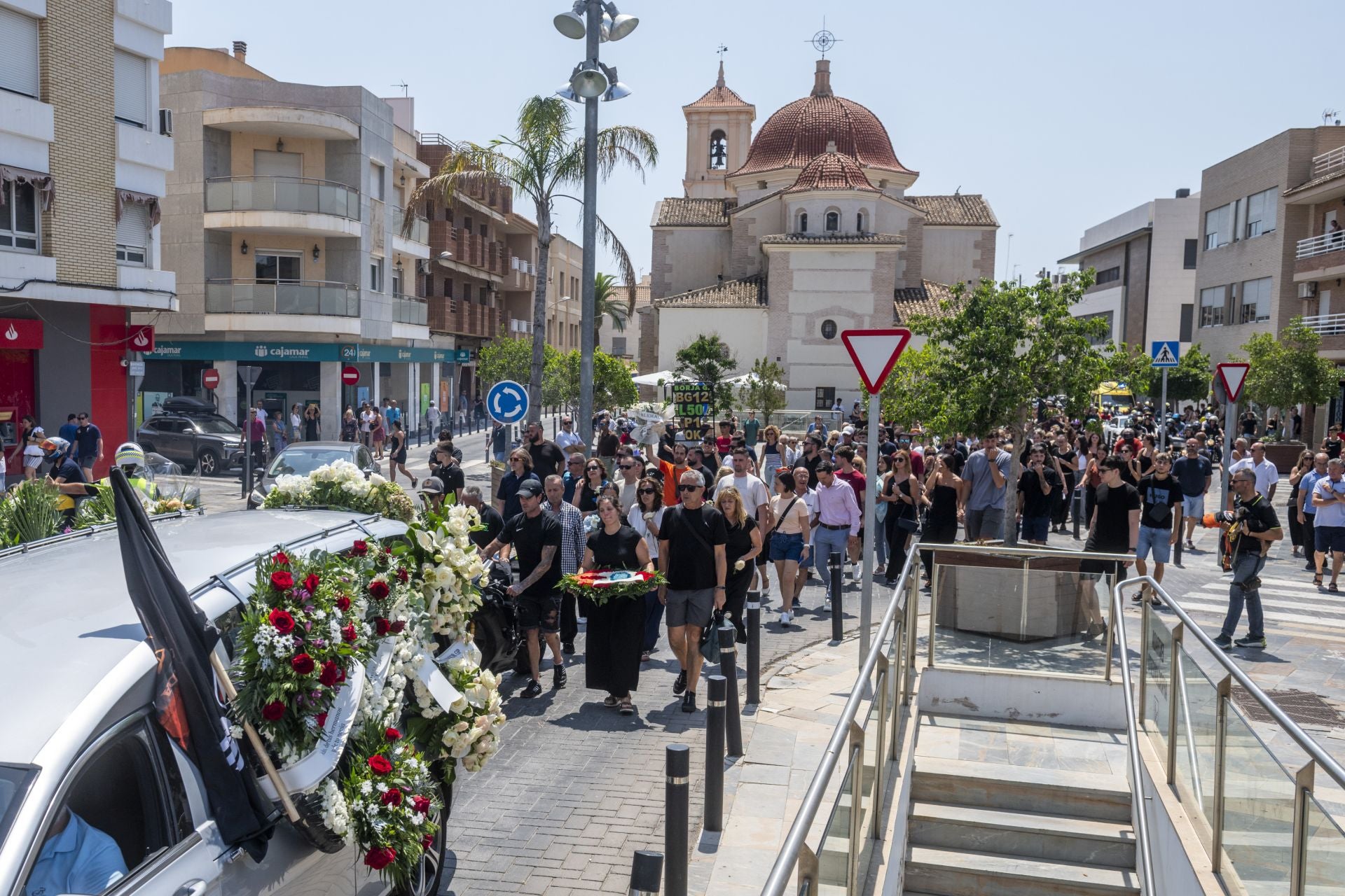 El último adiós de San Javier al piloto Borja Gómez, en imágenes