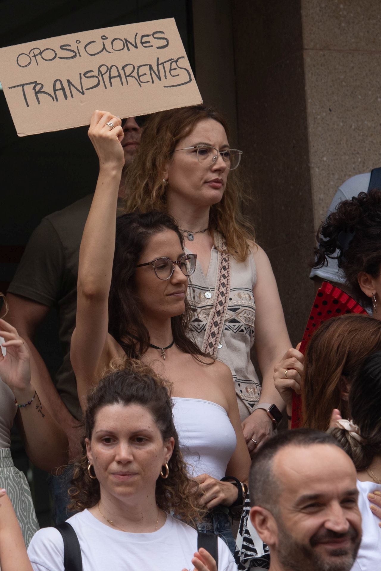 La protesta por las oposiciones para profesor de secundaria en la Región de Murcia, en imágenes