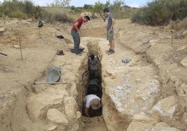 Excavaciones en el yacimiento de Los Villaricos, foto de archivo.
