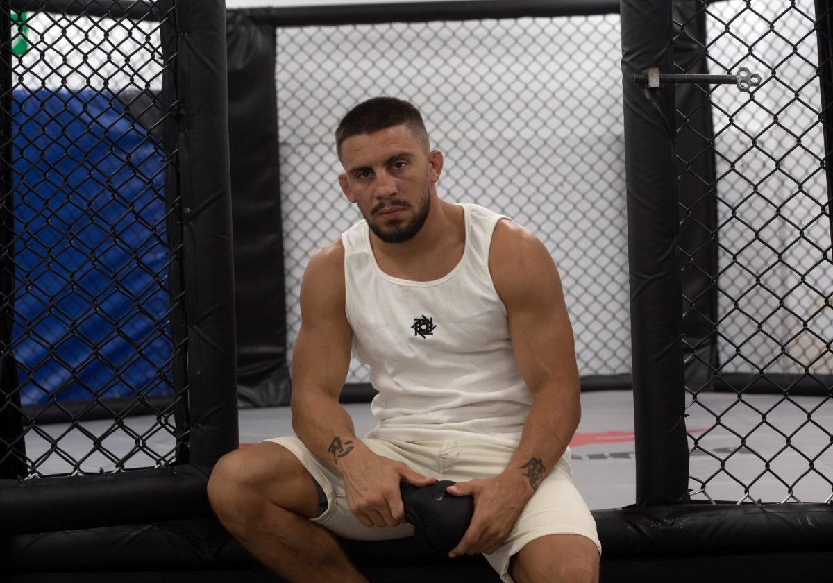 Nico Medina, fotografiado esta pasada semana en su gimnasio G360 MMA de la pedanía murciana de El Palmar.
