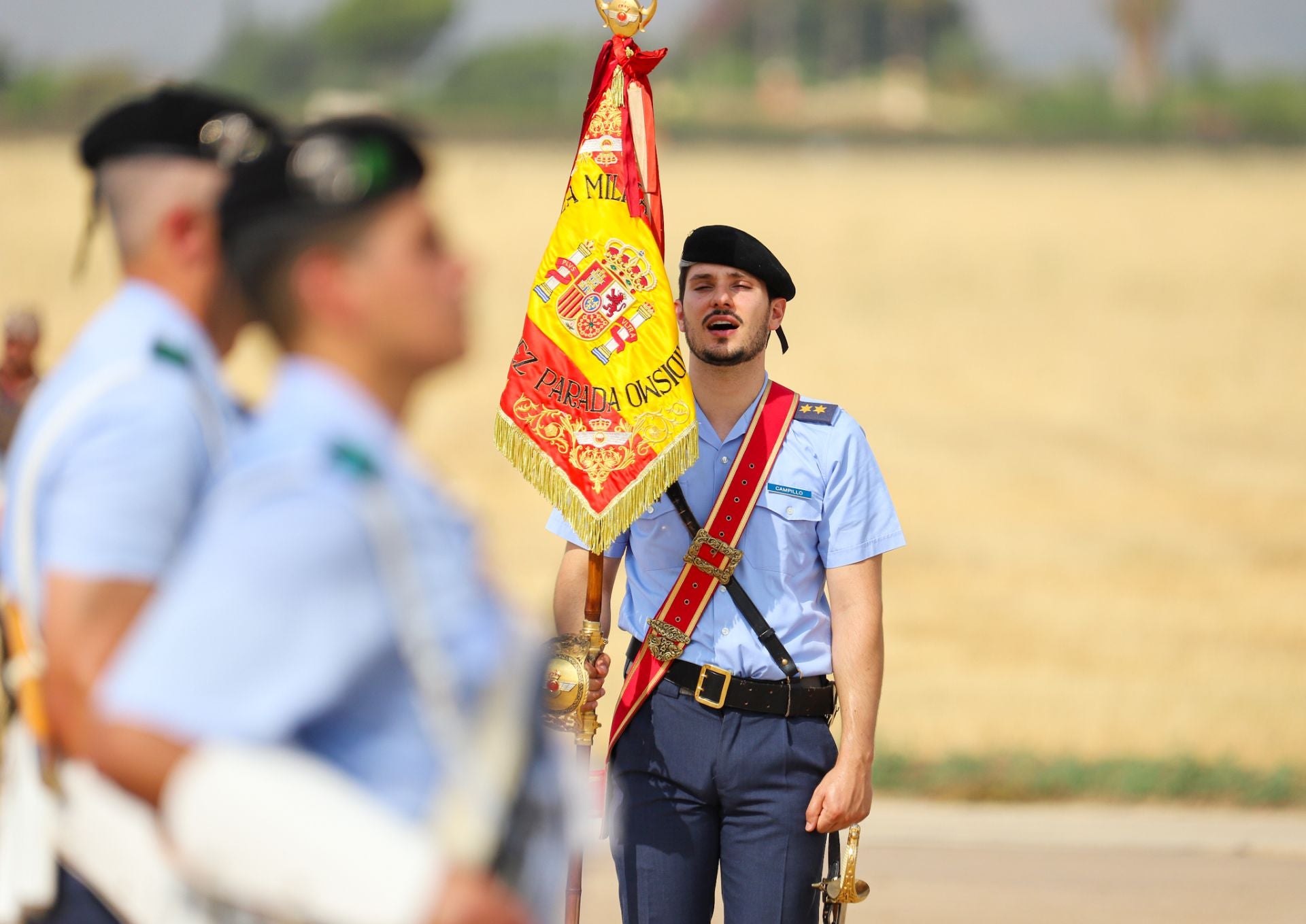 La toma de posesión del coronel José Ignacio Sánchez-Heredero García como nuevo jefe de la Base Aérea de Alcantarilla, en imágenes