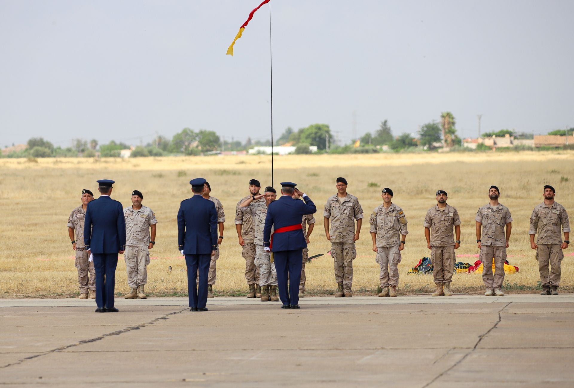 La toma de posesión del coronel José Ignacio Sánchez-Heredero García como nuevo jefe de la Base Aérea de Alcantarilla, en imágenes