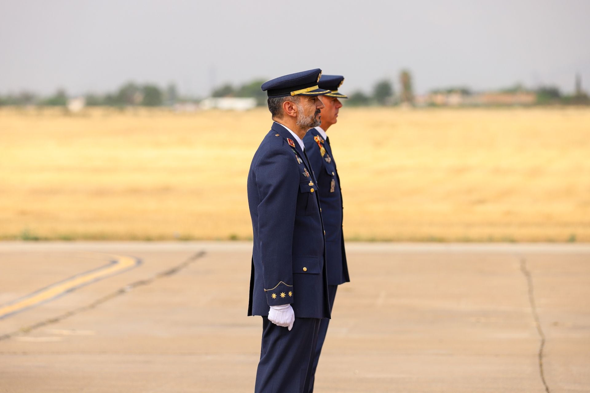 La toma de posesión del coronel José Ignacio Sánchez-Heredero García como nuevo jefe de la Base Aérea de Alcantarilla, en imágenes