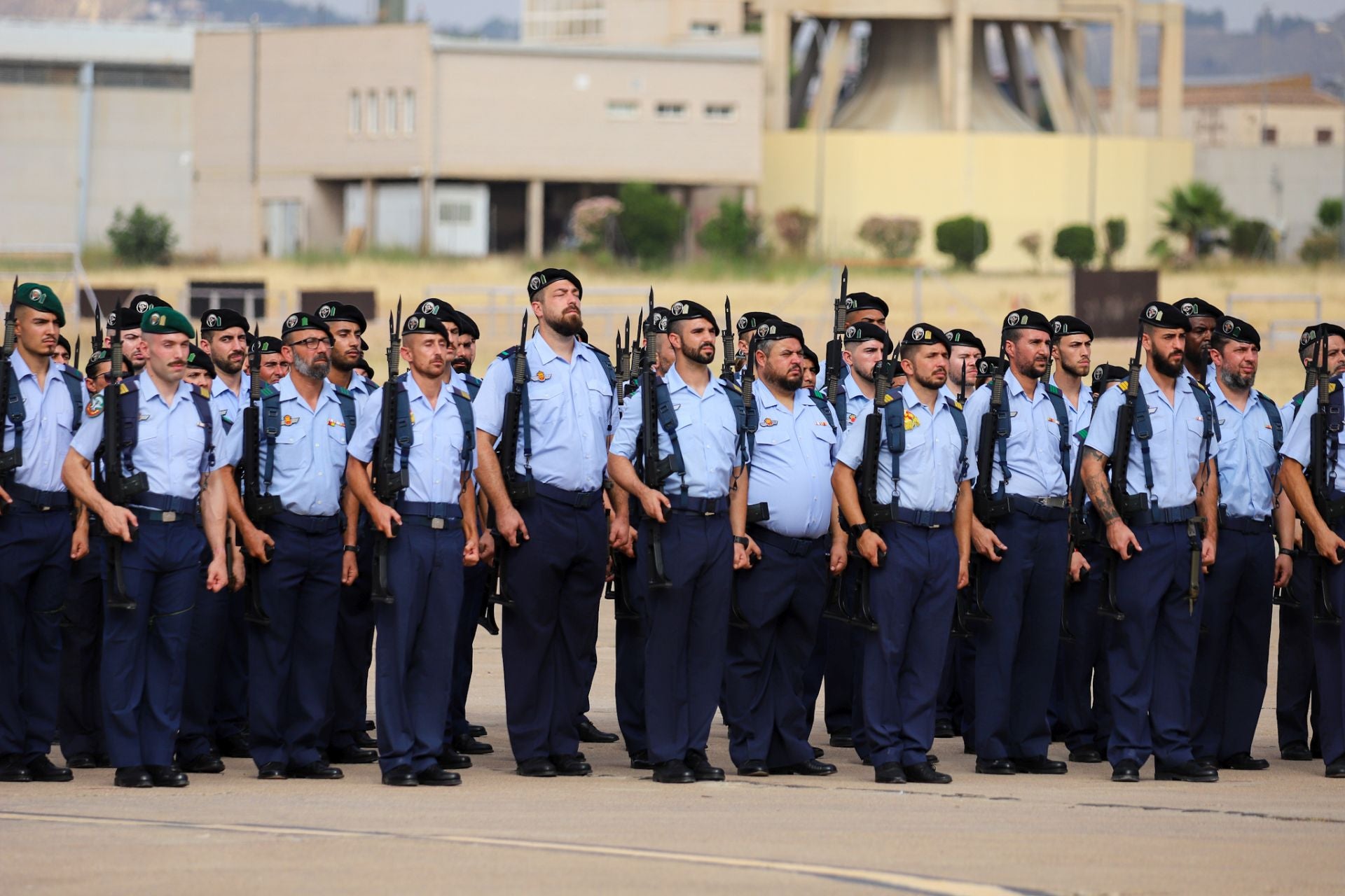 La toma de posesión del coronel José Ignacio Sánchez-Heredero García como nuevo jefe de la Base Aérea de Alcantarilla, en imágenes
