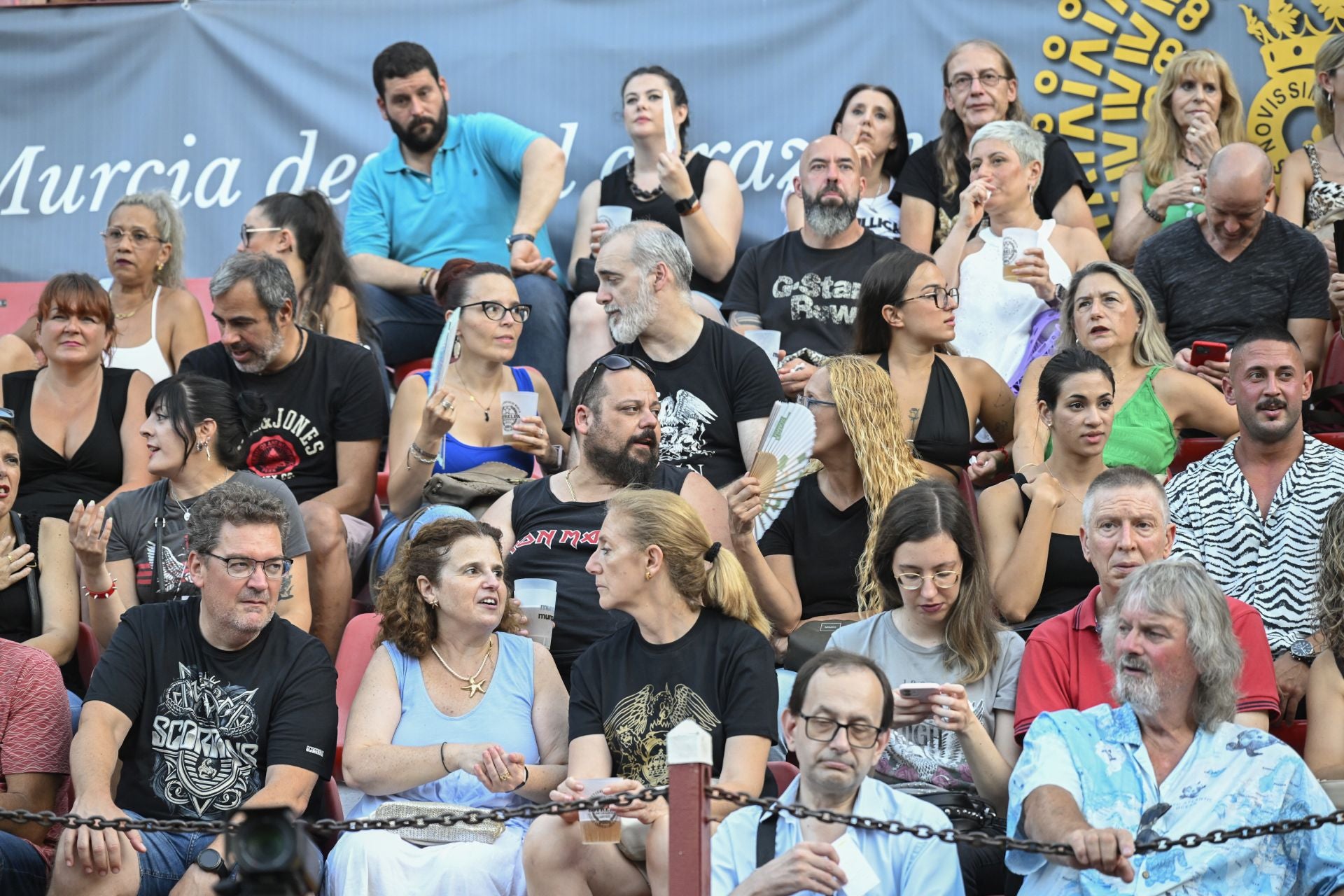 Concierto de Europe en la plaza de toros de Murcia, en imágenes