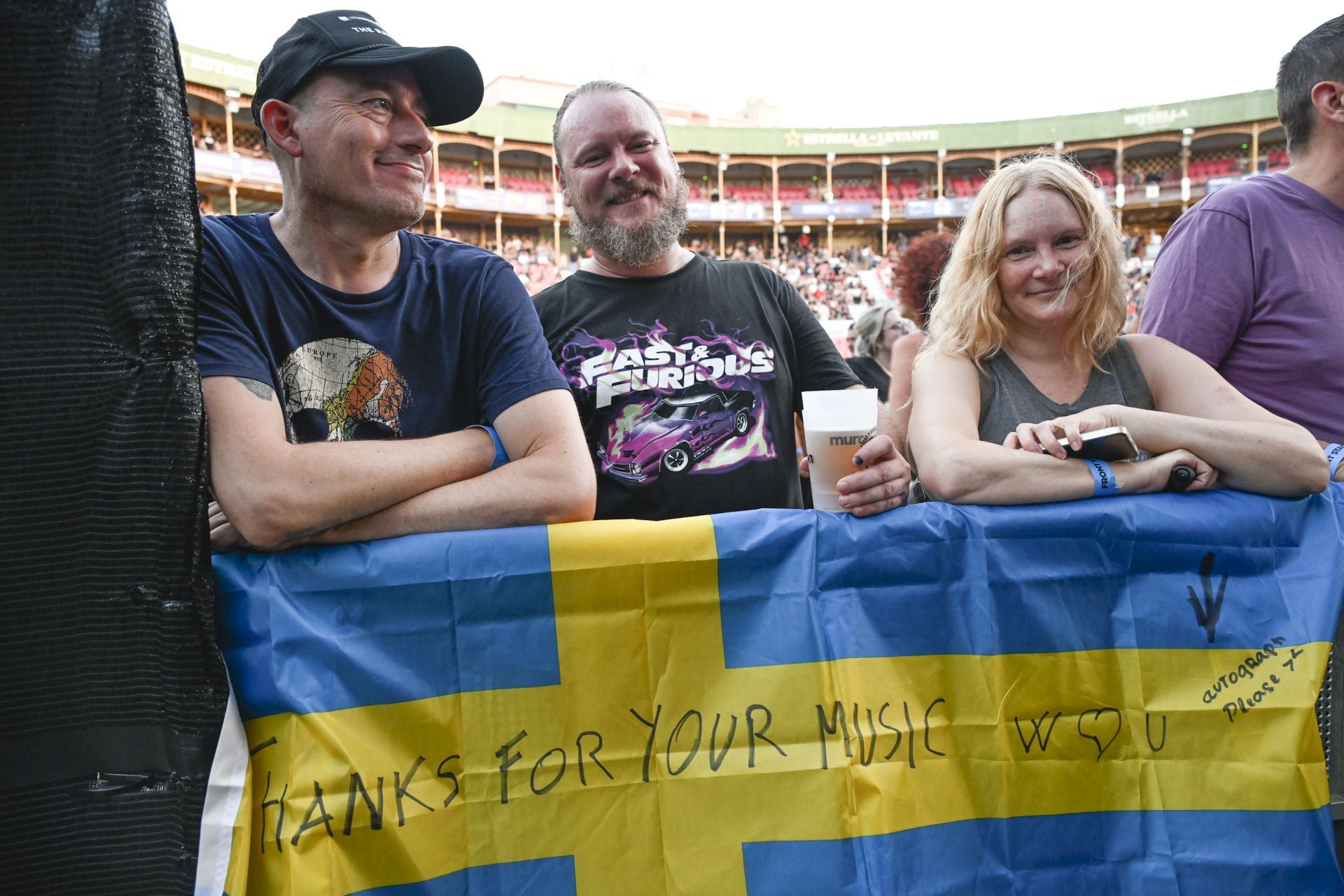 Concierto de Europe en la plaza de toros de Murcia, en imágenes