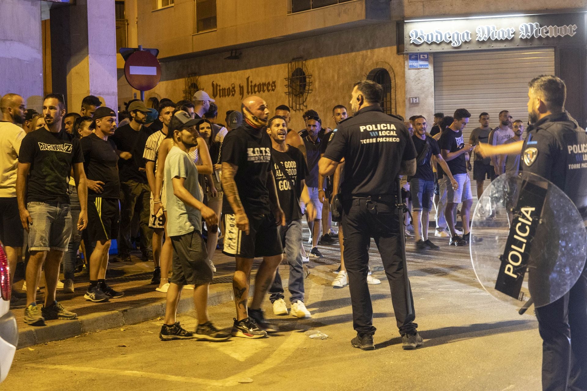 Los disturbios del sábado en Torre Pacheco, en imágenes