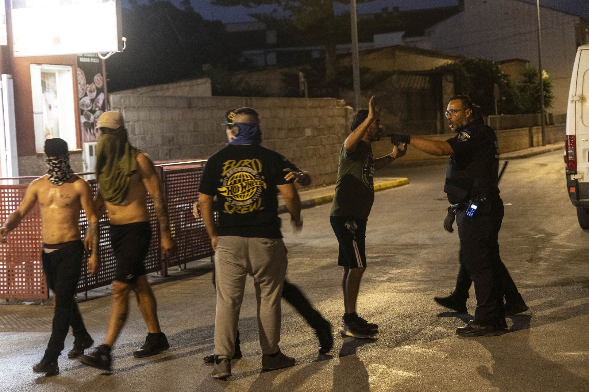 Los disturbios del sábado en Torre Pacheco, en imágenes