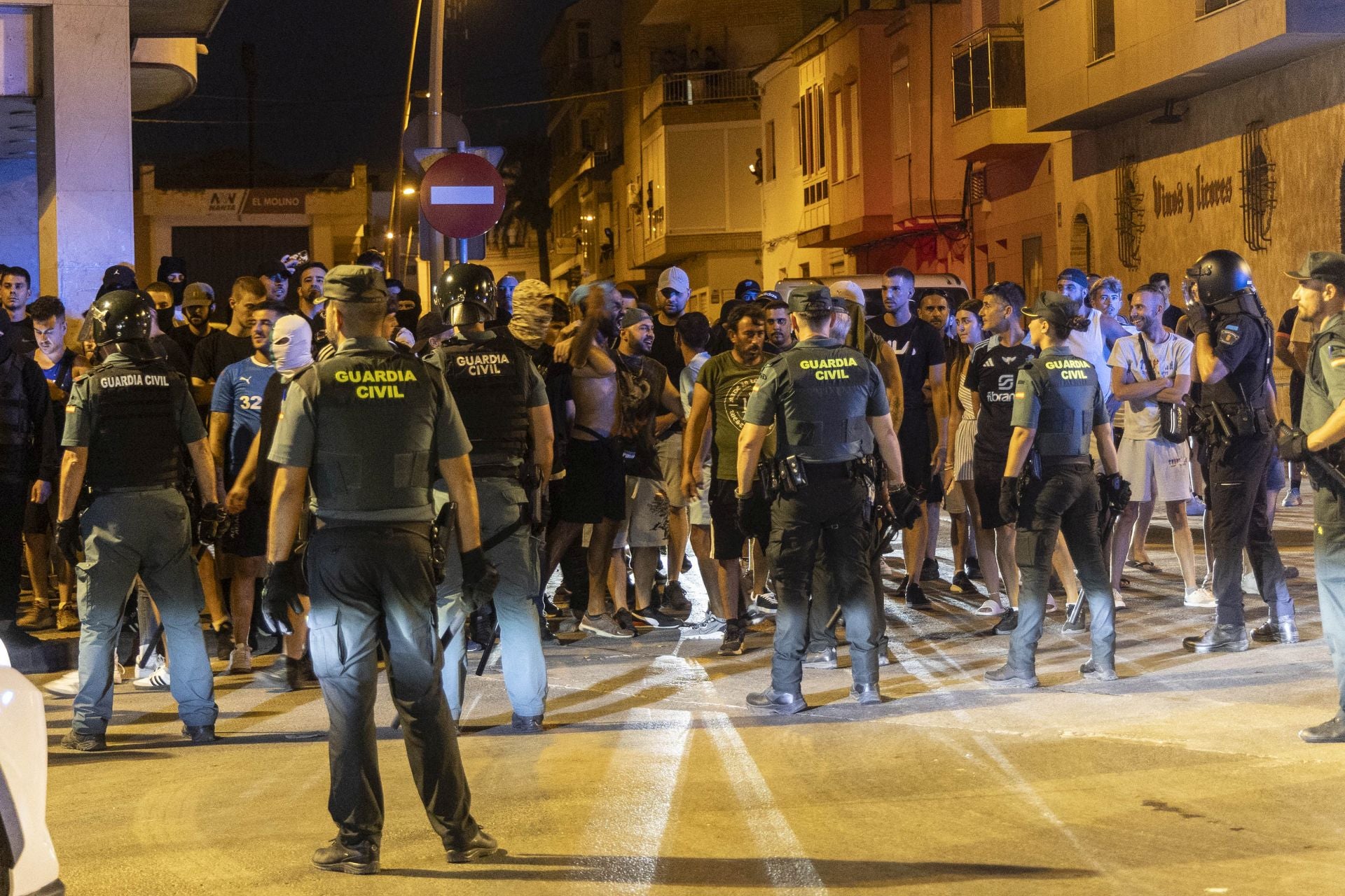 Los disturbios del sábado en Torre Pacheco, en imágenes