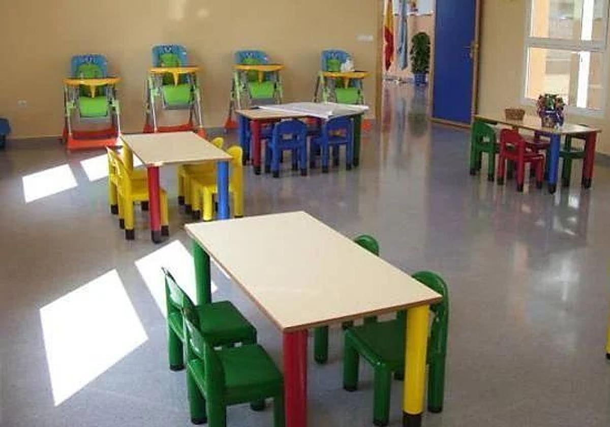 Interior de la guardería municipal de Fuente Álamo, en una foto de archivo.