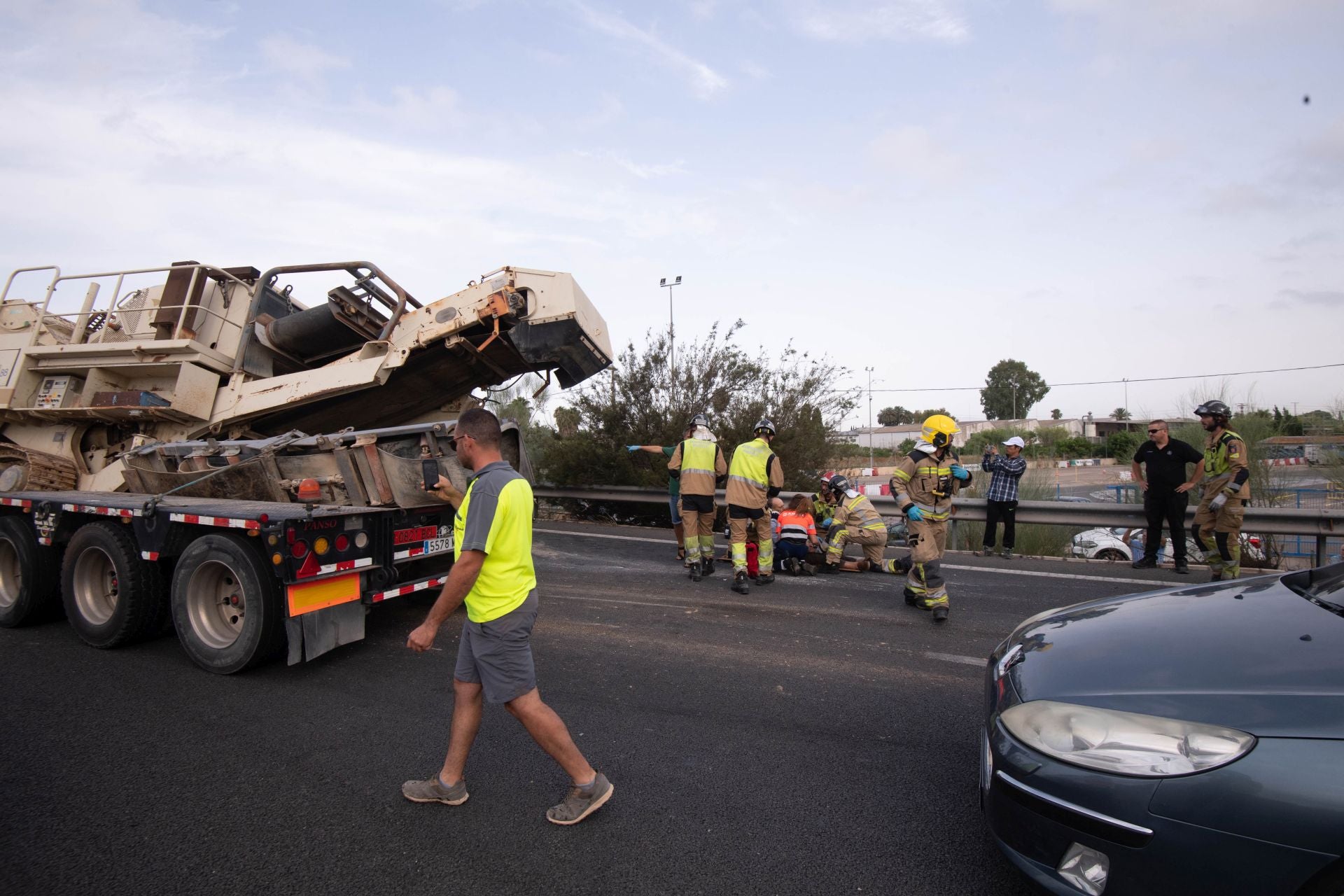 Las imágenes del accidente en la autovía A-30 a la altura de Murcia