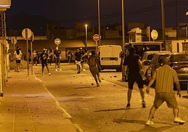 Disturbios en Torre Pacheco el pasado sábado.