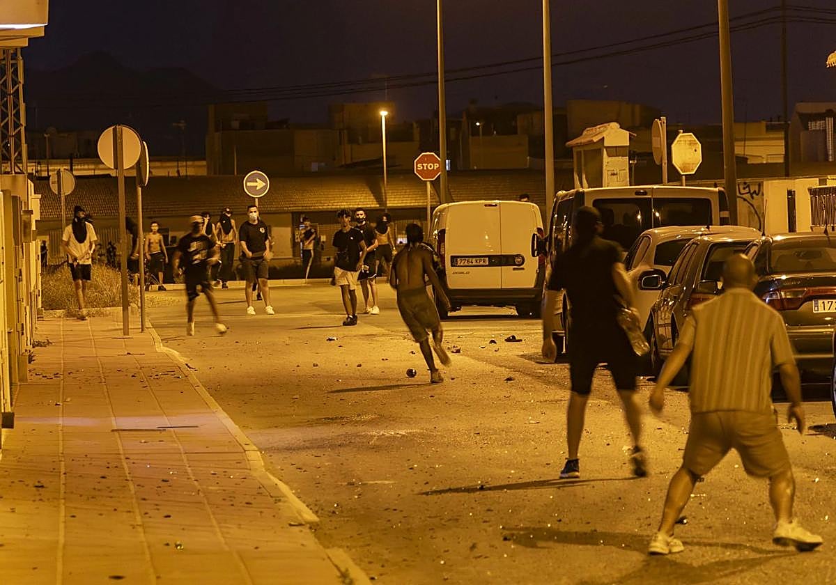 Disturbios en Torre Pacheco el pasado sábado.