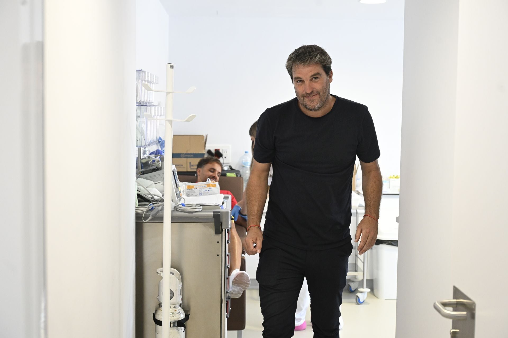 Las imágenes de los jugadores Real Murcia en el reconocimiento médico