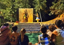 La primera representación anoche en el paraje de las Fuentes del Marqués.