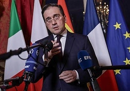 El ministro de Asuntos Exteriores, José Manuel Albares, en una imagen de archivo.