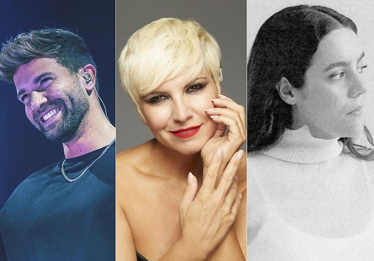 Pablo Alborán, Pasión Vega y Valeria Castro.