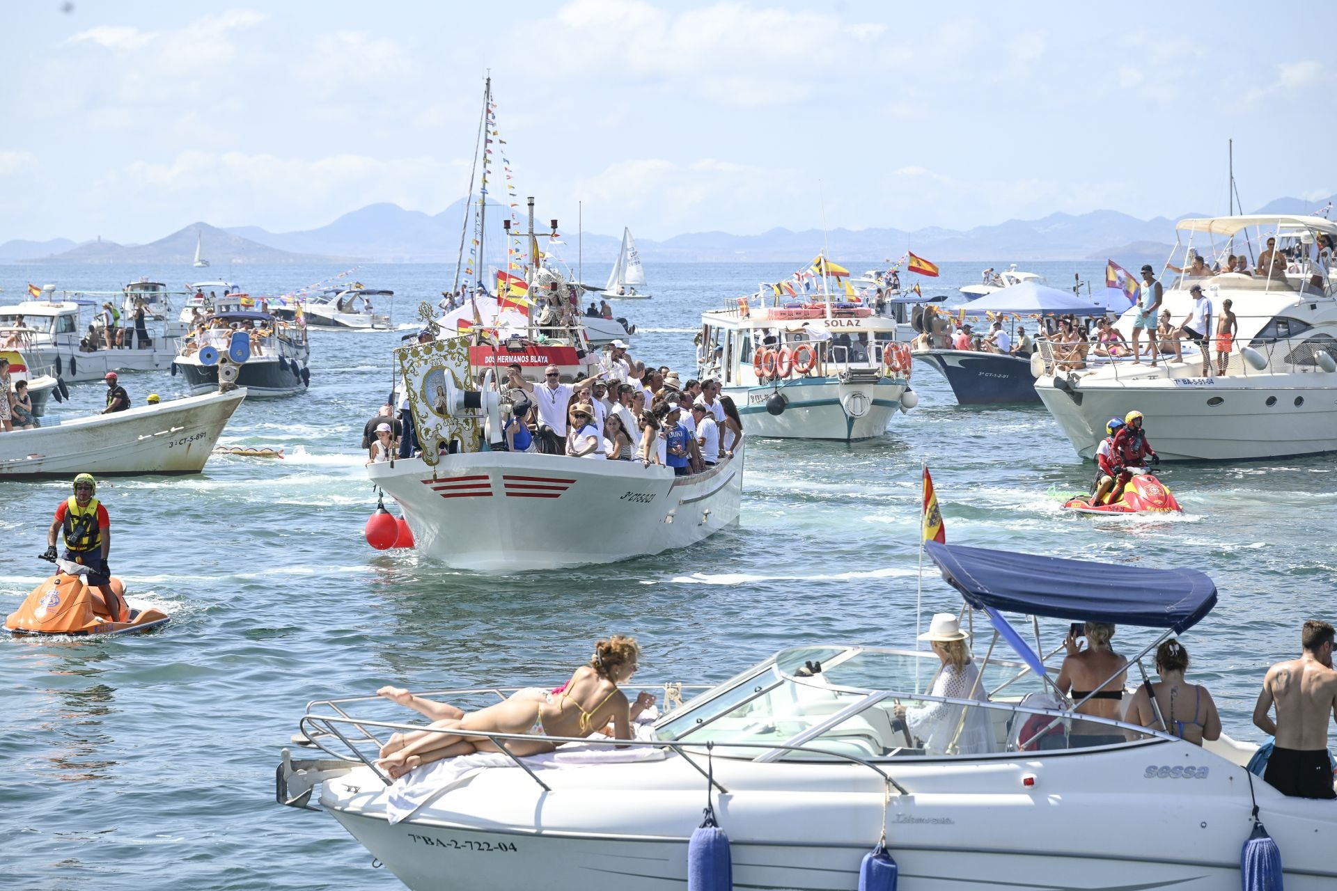 La procesión de la Virgen del Carmen en San Pedro del Pinatar, en imágenes