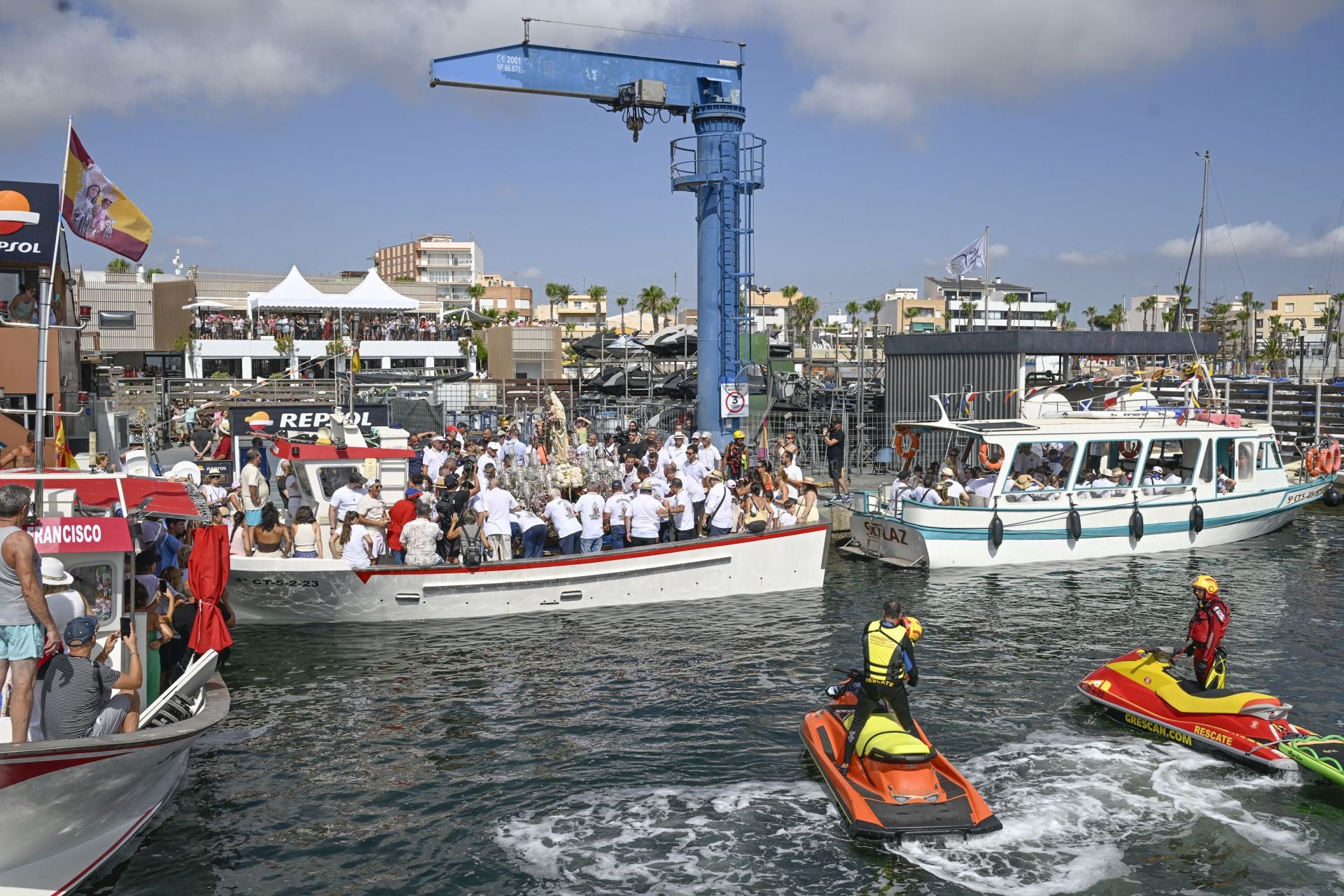 La procesión de la Virgen del Carmen en San Pedro del Pinatar, en imágenes
