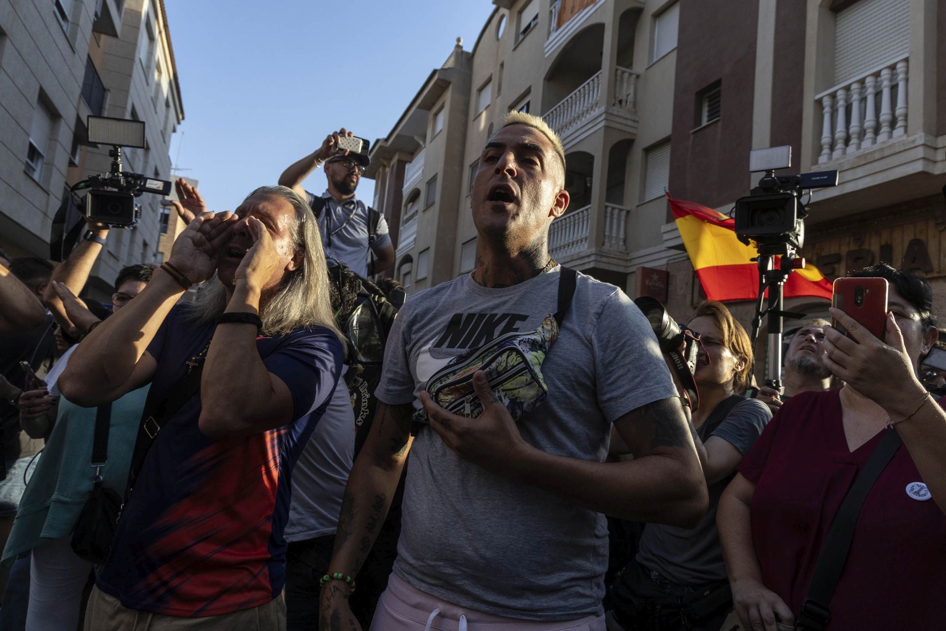 Grupos ultras devuelven la tensión a Torre Pacheco este martes con una protesta a medio gas