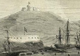 Imagen del sello conmemorativo de la revolución cantonal de Cartagena.