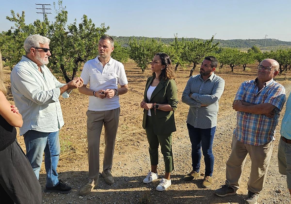 Santiago Martínez, el alcalde de Caravaca y la consejera Rubira, ayer.