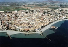Playa de Manzanares, en Los Alcázares.