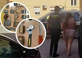 Los objetos sustraídos por los detenidos.