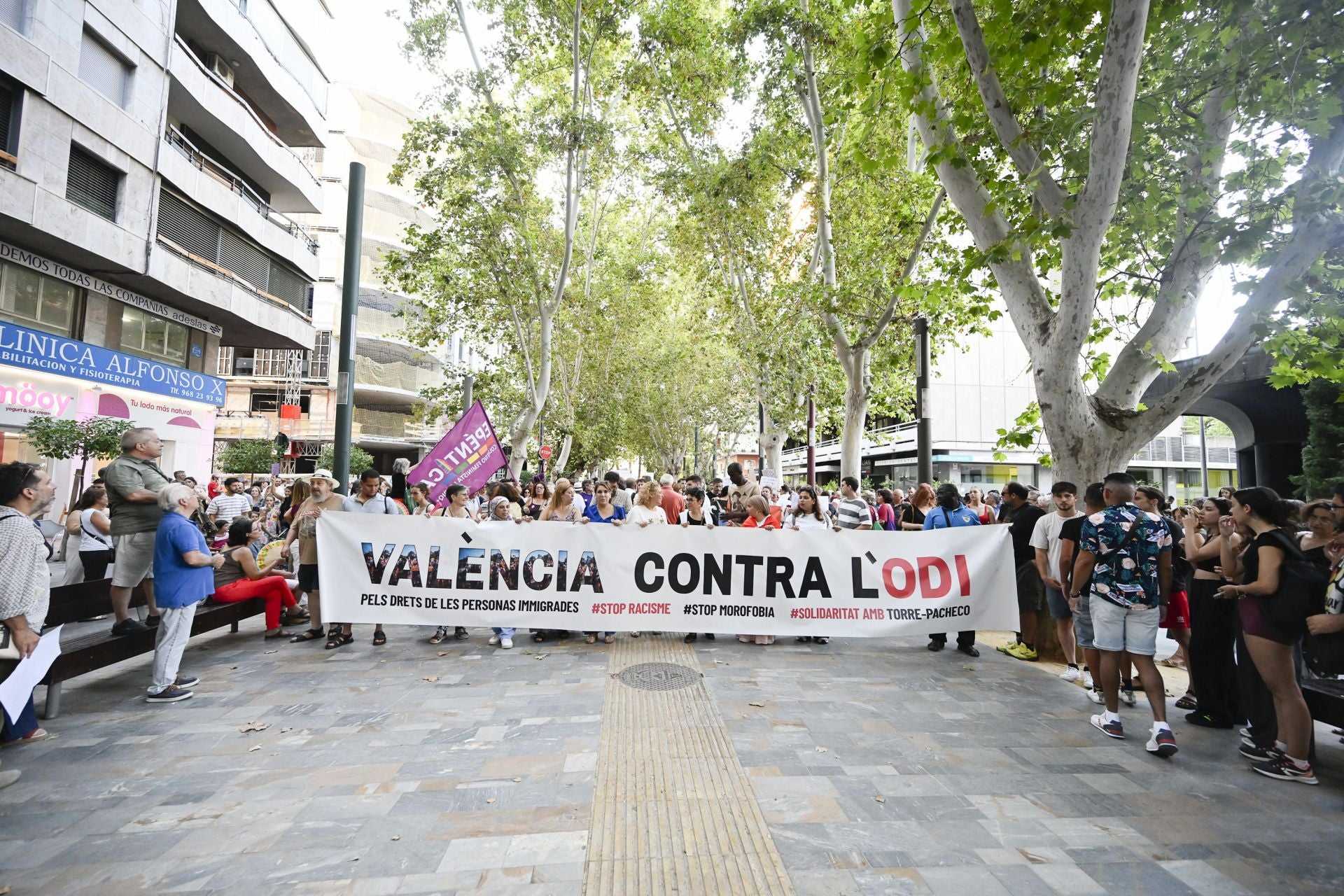 En imágenes, la protesta contra el racismo celebrada en Murcia