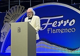 Patricio Peñalver pronunció el pregón del Festival Flamenco de Lo Ferro
