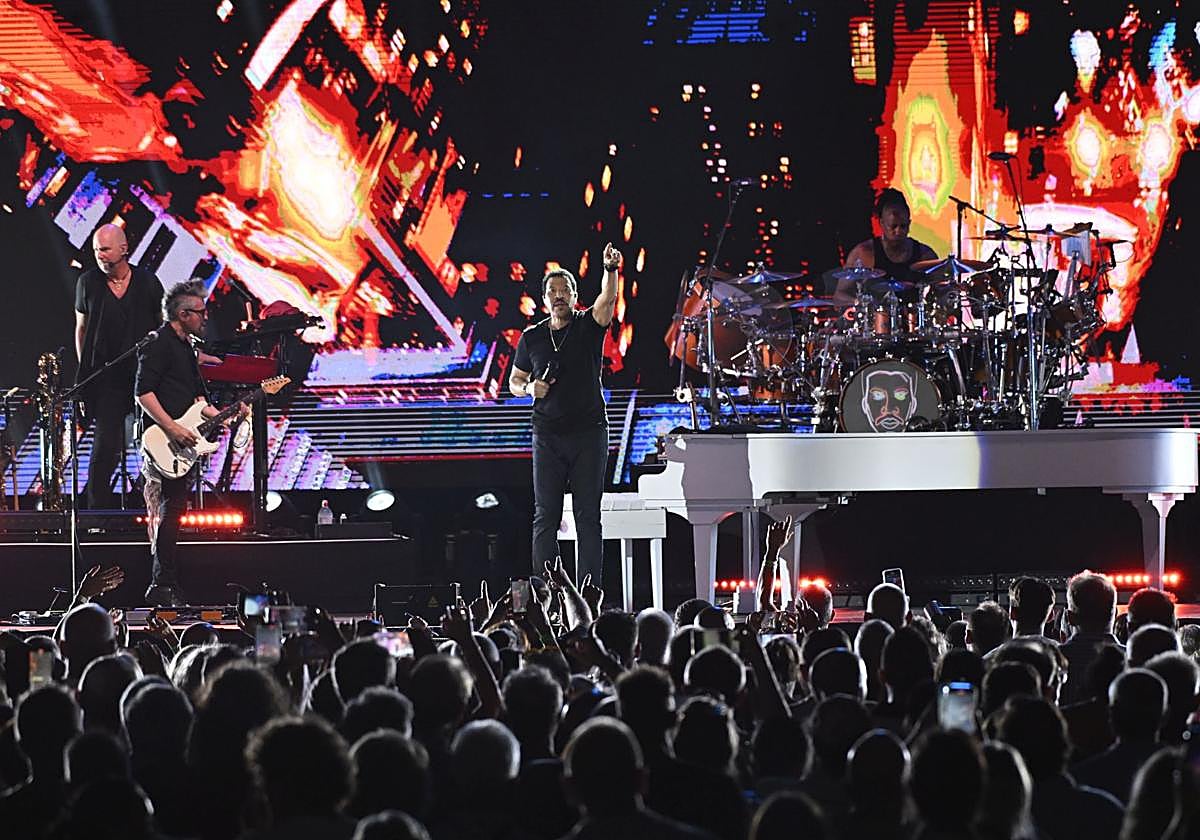 Concierto de Lionel Richie en Murcia, en imágenes