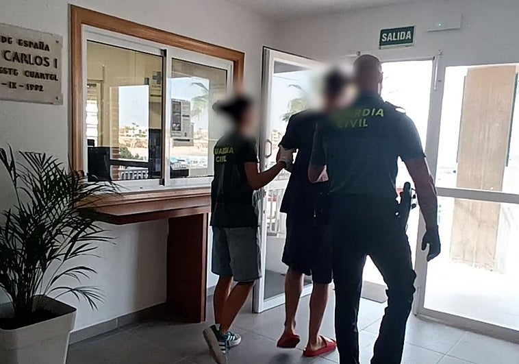 El momento de la detención.