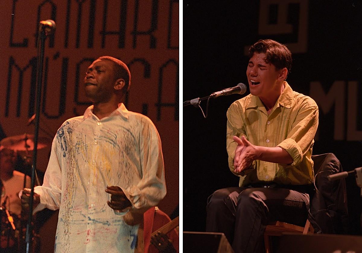África. Youssou N'Dour, protagonista de la quinta edición de La Mar de Músicas (1999). España. Miguel Poveda (1997).