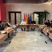 La reunión del comité organizador del centenario con el alcalde José Ballesta.