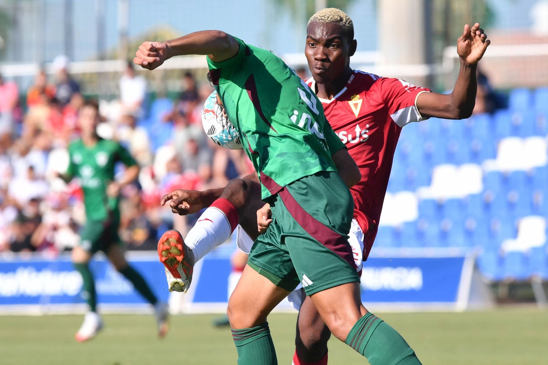 Las imágenes del partido de pretemporada entre el Real Murcia y el Albacete Balompié