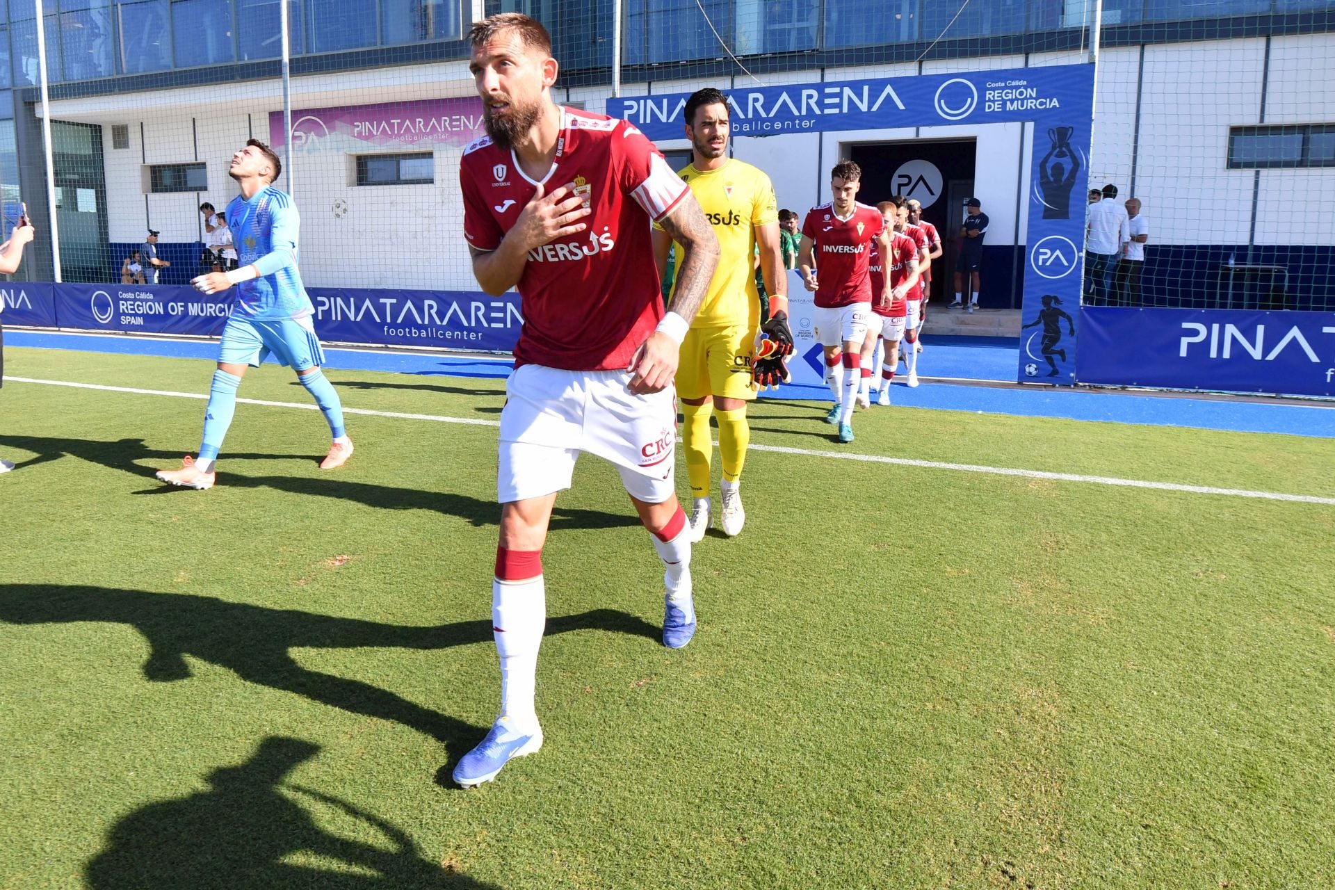 Las imágenes del partido de pretemporada entre el Real Murcia y el Albacete Balompié