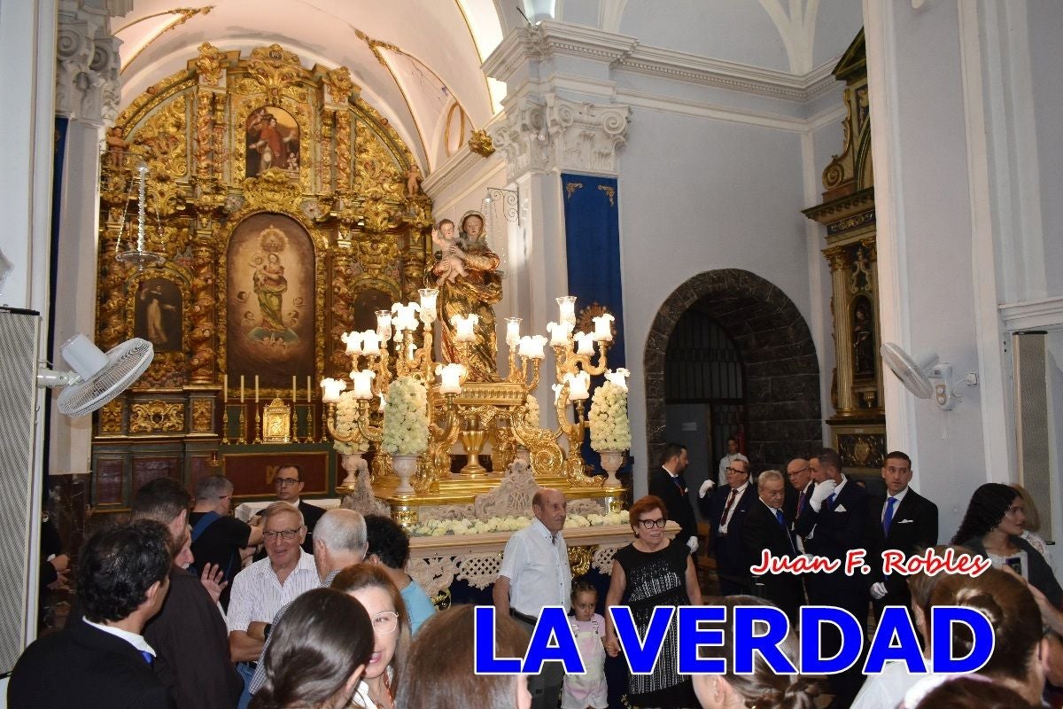 Imágenes del traslado de la Virgen de las Maravillas para abrir el Año Jubilar en Cehegín