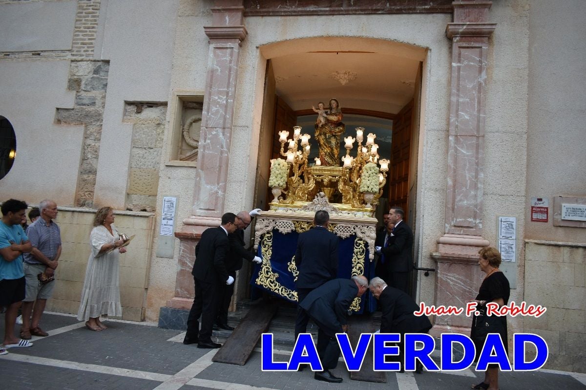 Imágenes del traslado de la Virgen de las Maravillas para abrir el Año Jubilar en Cehegín