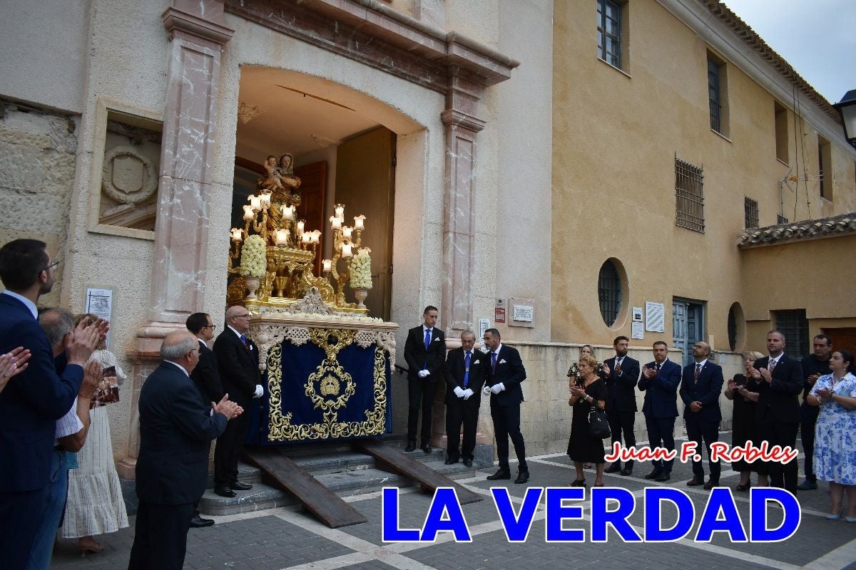 Imágenes del traslado de la Virgen de las Maravillas para abrir el Año Jubilar en Cehegín