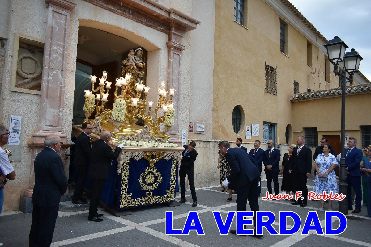 Imágenes del traslado de la Virgen de las Maravillas para abrir el Año Jubilar en Cehegín