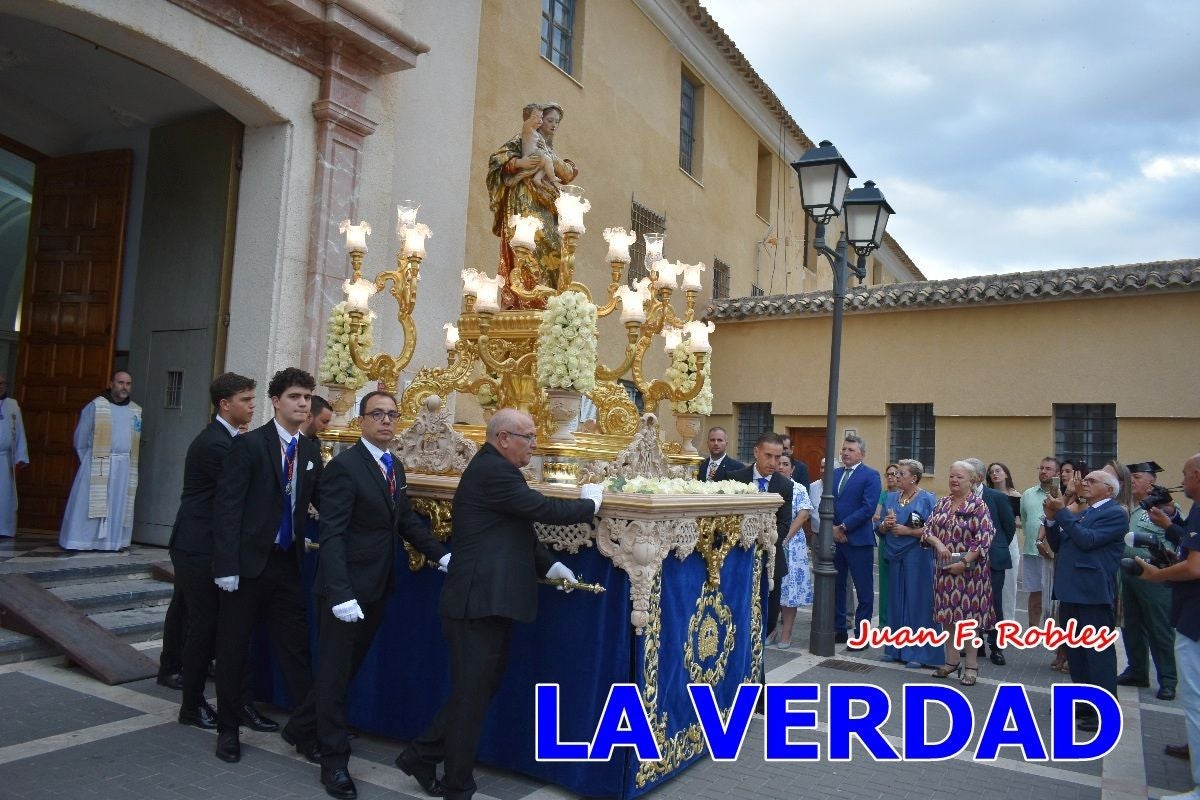 Imágenes del traslado de la Virgen de las Maravillas para abrir el Año Jubilar en Cehegín