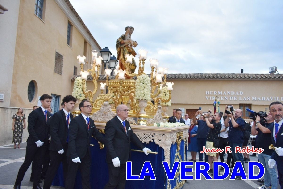 Imágenes del traslado de la Virgen de las Maravillas para abrir el Año Jubilar en Cehegín